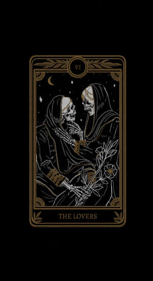 Grunge Goth Lovers Tarot Wallpaper