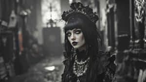 Grunge Goth Queen Wallpaper