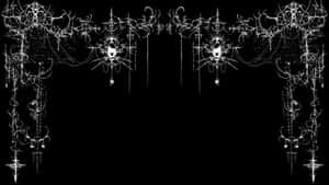 Grunge Goth Web Frame Wallpaper