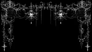 Grunge Goth Web Frame Wallpaper