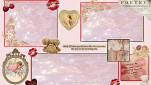 Grunge Lovecore Collage Aesthetic Wallpaper