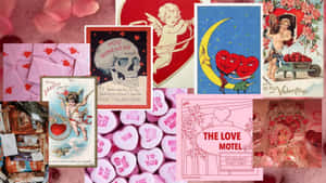 Grunge Lovecore Collage Wallpaper