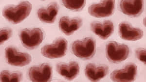 Grunge Lovecore Heart Pattern Wallpaper