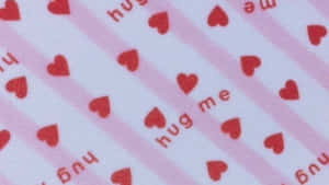 Grunge Lovecore Heart Pattern Wallpaper