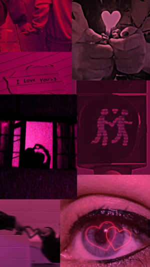 Grunge Lovecore Heart Vibes Wallpaper