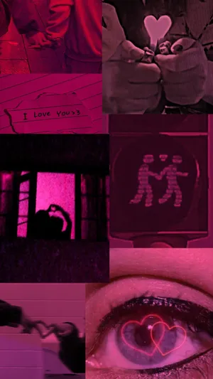 Grunge Lovecore Heart Vibes Wallpaper