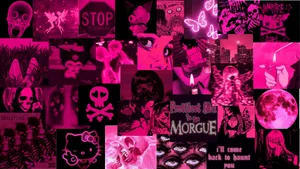 Grunge Lovecore Moodboard Wallpaper