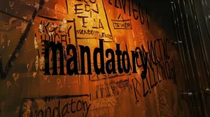 Grunge Mandatory Signage Wall Art Wallpaper