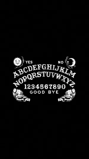 Grunge Ouija Board Halloween Theme Wallpaper