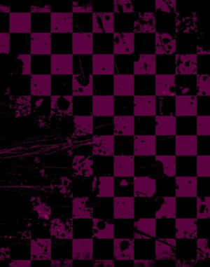 Grunge Style Checkers Board Wallpaper