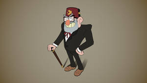 Grunkle Stan In Gray Wallpaper