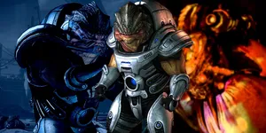 Grunt, The Formidable Krogan Squad Member From Mass Effect 2 And 3 Wallpaper