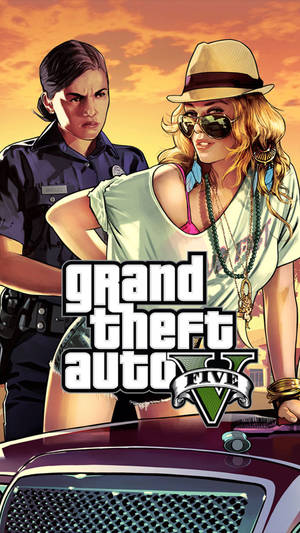 Gta 5 Phone Girl Police Officer Wallpaper