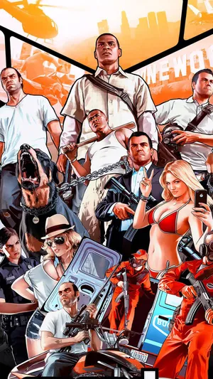 Gta Iphone Comic Poster Wallpaper
