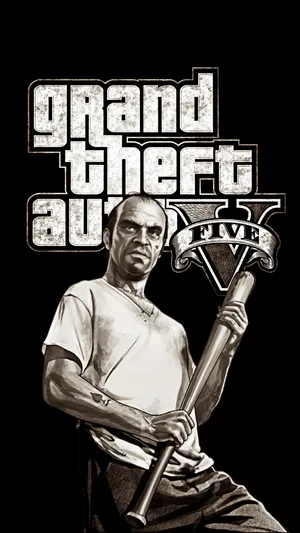 Gta Iphone Monochrome Trevor Wallpaper