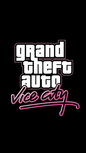 Gta Iphone Vice City Black Background Wallpaper