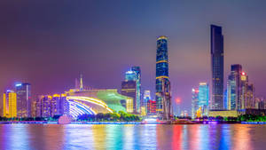 Guangzhou Metropolis Skyscrapers Wallpaper