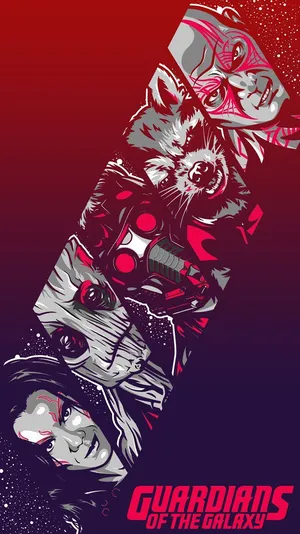 Guardians Of The Galaxy Mobile Art Wallpaper