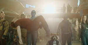 Guardians Team Captured Scene Wallpaper