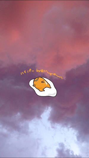 Gudetama Aesthetic Clouds Wallpaper