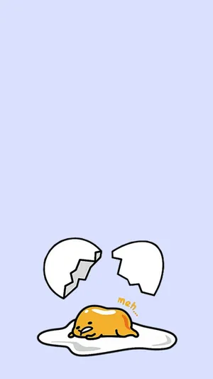 Gudetama Calls On The Latest Technology Wallpaper