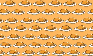 Gudetama Egg Pattern Wallpaper