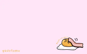 Gudetama Goofing Around On A Laptop Wallpaper