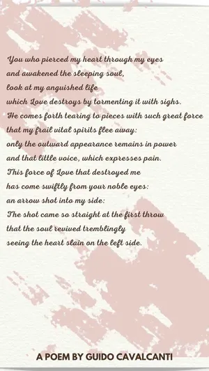 Guido Cavalcanti Poetry Quote Wallpaper