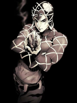 Guido Mista Taking Aim With His Stand, Six Bullets Wallpaper