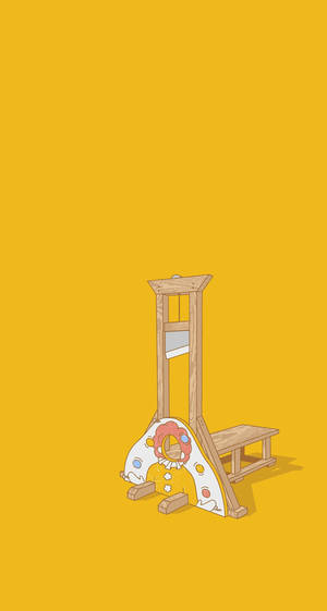 Guillotine Clown Design Wallpaper