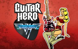 Guitar Hero Woman With Guitar Sticker Wallpaper