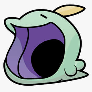 Gulpin Widely Opening His Mouth Wallpaper