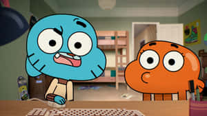 Gumball And Darwin's Colorful Adventures Wallpaper