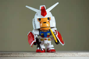 Gundam Bearbrick Crossover Figure Wallpaper