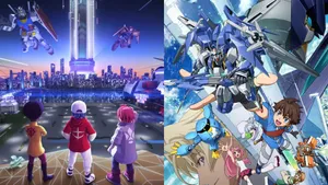 Gundamand Digimon Anime Crossover Wallpaper