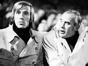 Gunter Netzer Blackand White Portrait Wallpaper