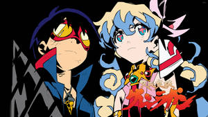 Gurren Lagann Nia And Simon Wallpaper