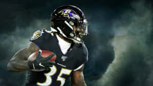 Gus Edwards Baltimore Ravens Running Back Wallpaper