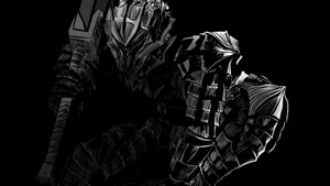 Guts In Berserk Armor Wallpaper