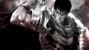 Guts, The One-man Army, Stares Into The Horizon Determined In Berserk. Wallpaper