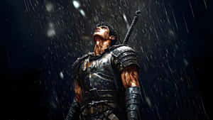 Guts Warrior In The Rain Wallpaper
