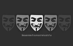 Guy Fawkes Mask Funny Meme Wallpaper