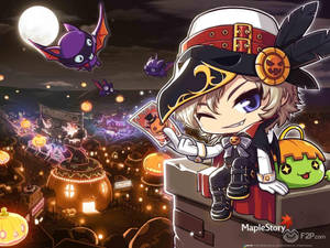 Guy On Box Maplestory Wallpaper