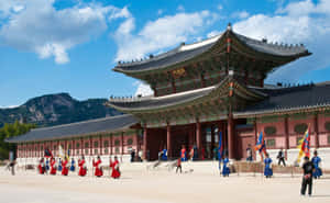 Gyeongbokgung Palace From The Side Wallpaper