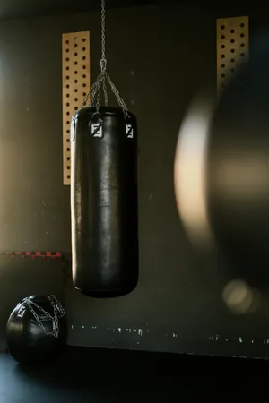 Gym Boxing Bag Aesthetic Wallpaper