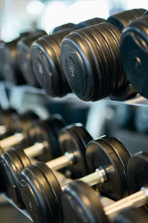 Gym Dumbbell Rack Focus Wallpaper