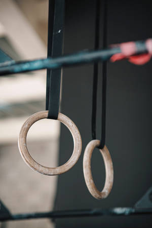 Gymnastics Rings Selective Focus Wallpaper