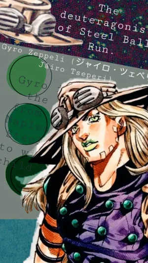 Gyro Zeppeli Aesthetic Art Wallpaper