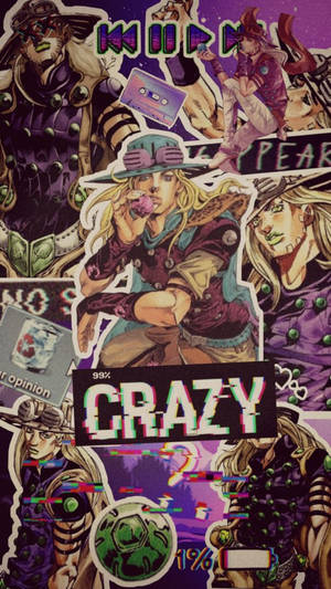 Gyro Zeppeli Aesthetic Collage Wallpaper