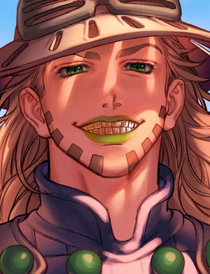 Gyro Zeppeli Digital Portrait Wallpaper